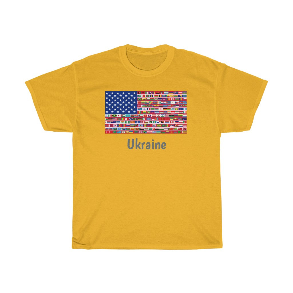 Ukraine Unisex Heavy Cotton Tee